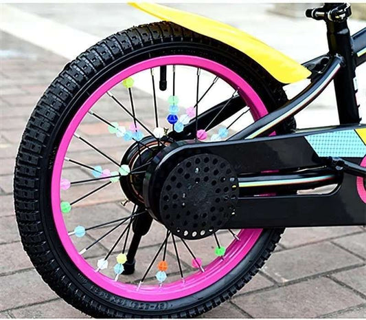 Luminous Bicycle Spoke Decorations for Night Cycling, MultiColor V1237-ZY-506-0632