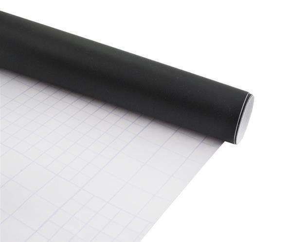 Reusable Self-Adhesive Chalk Poster with Crayons, Black V1237-ZY-506-0733