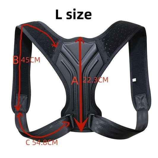 Posture correction vest in Black V1237-ZY-506-0766