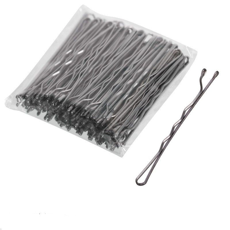 100pcs Silver Hair Clips Hairpins Hair Bands V1237-ZY-506-0827