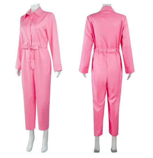 Barbie Jumpsuit Costume Light Pink, Size S for Halloween Cosplay V1237-ZY-506-0862