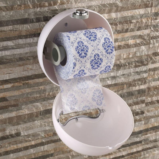 Waterproof Punch Free Candy Ball Toilet Paper Holder Plastic Bathroom Roll and Towel Holder Multicolor, V1237-ZY-522-0013