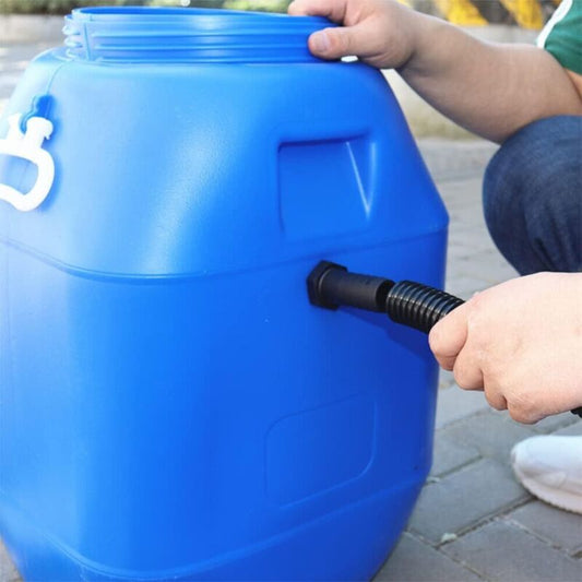 Rain Barrel Connection Hose Kit with 2 Hose Sockets and Locknut, 50cm Hose 25mm Socket V1237-ZY-522-0042
