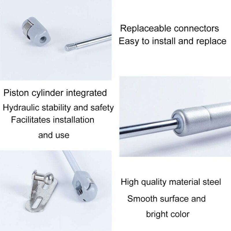 2 Pack 100N Gas Springs Hydraulic Struts with Screws for Cabinet Cupboard Door, 265mm V1237-ZY-522-0045