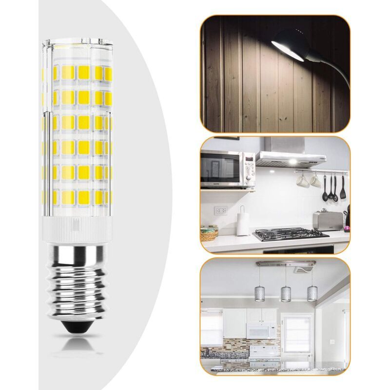 2 Pack E14 LED Hood Bulbs 5W 50W Halogen Equivalent Cool White Non Dimmable, 550lm 6000K V1237-ZY-522-0081