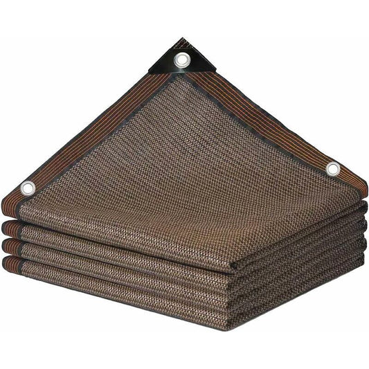 UV Protection Shade Net Breathable Cooling Balcony Garden Netting with Eyelets Heat Resistant Windproof Shade V1237-ZY-528-042