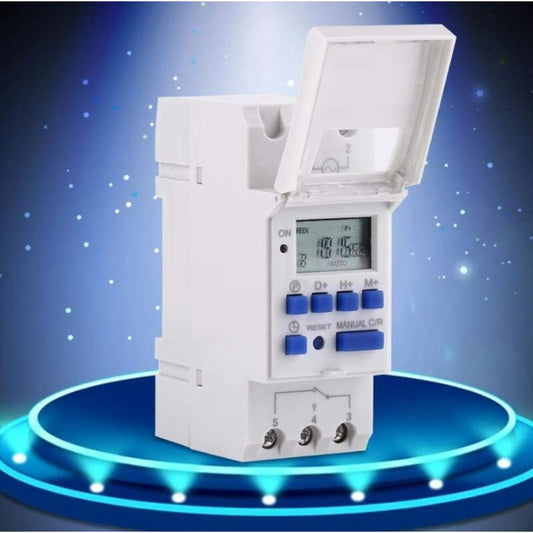 Programmable Digital Timer, Digital Timer, LCD Display, Weekly Digital Timer with Programming, DIN Rail V1237-ZY-528-060