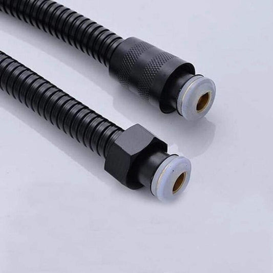 Black Stainless Steel Shower Hose Handheld Shower Head Fittings Hoses Bathroom Accessories Rubber Hose V1237-ZY-528-113