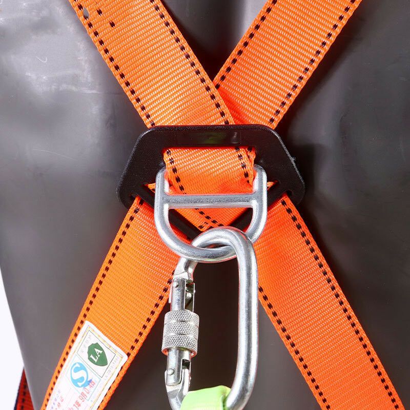 Nylon Double Fall Arrest Harness, Climbing Harness, Full Body Fall Protection Harness from Height, Adjustable V1237-ZY-528-168