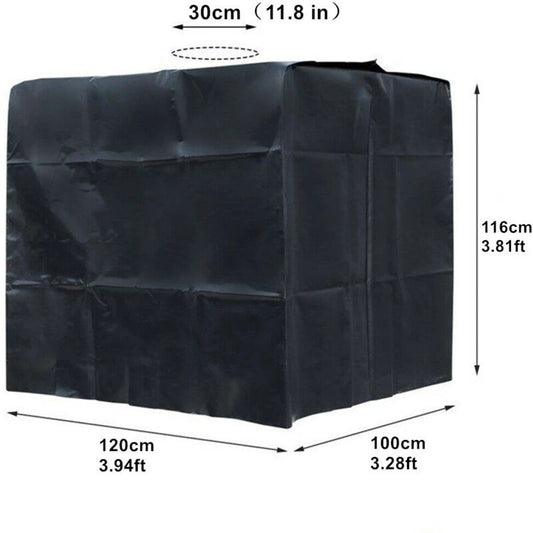 Water Tank Cover, IBC Tank Cover for 1000L Tank, Water Tank Container Protective Cover, Anti Dust Anti UV V1237-ZY-528-174