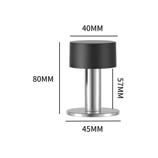 Adhesive Door Stops Stainless Steel Door Stoppers Door Stoppers with Shockproof Rubber Compatible with Wall V1237-ZY-528-237
