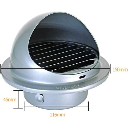 Outdoor Ventilation Grille, Stainless Steel Air Vent with Fly Guard and Fly Guard for Office, Kitchen, V1237-ZY-528-241