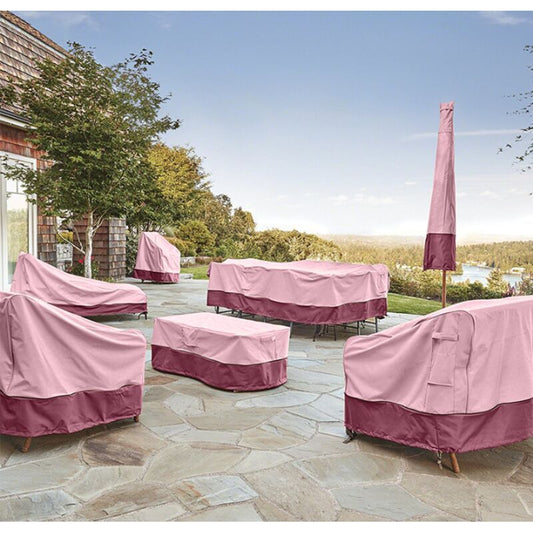 Waterproof Oxford Garden Bench Cover Anti UV Wind Protective Cover, Brown, 85 x 80 x 91.5cm V1237-ZY-528-293
