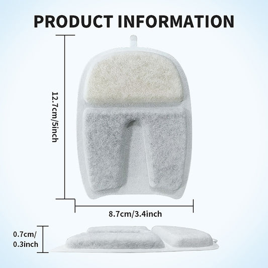 U7 Cat Water Fountain Filters 5 Pack, Triple Filtration Pet Water Fountain Replacement Filters, Food Grade V1243-U7PETWATERFOUNTAINFILTERS