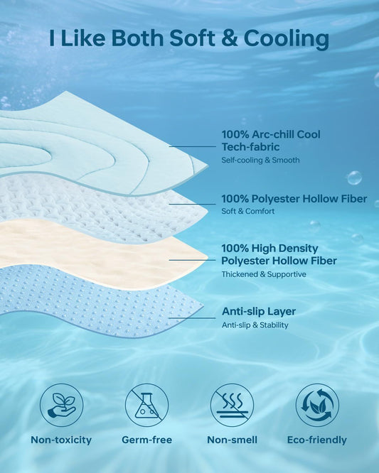 Cooling Mat for Dogs, 59"x40" Self-Cooling Pet Bed - Advanced Arc-Chill Technology 3.0 (QMAX>0.5) for Instant V1250-QLSC026-XL