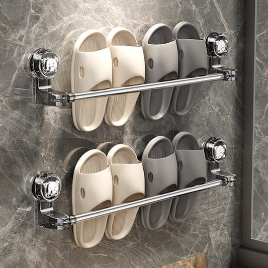 Adjustable 30-60cm Telescopic Suction Towel Rail, No Drill Rotatable Wall Mount Towel Bar, Stainless Steel V1250-QLSC041-YFJ-01