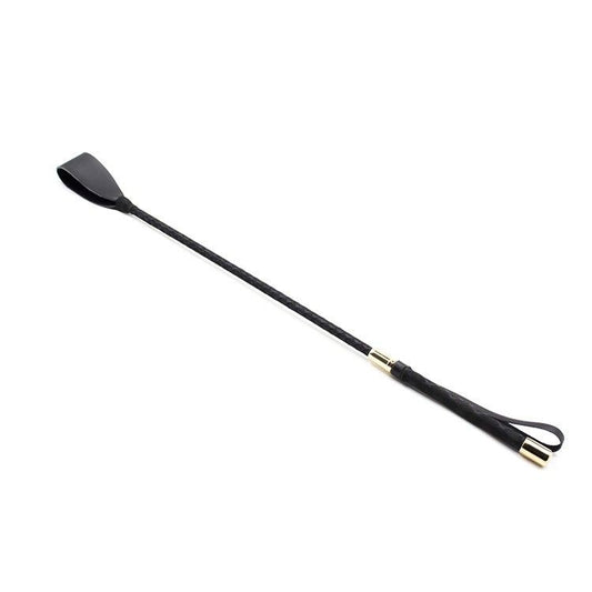 House Of Dasein Black Flat Bdsm Impact Play Spanking Crop Toys Bondage Restraints - Black V1257-15198654562370