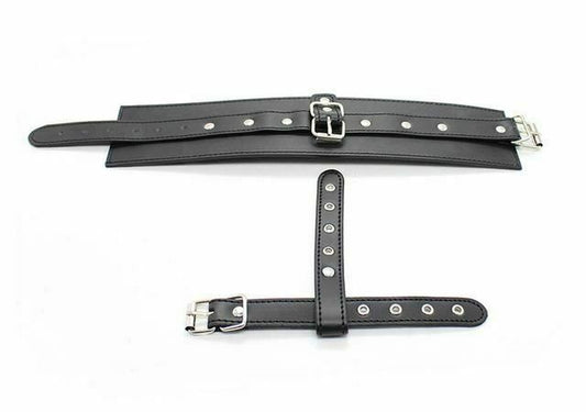 House Of Dasein Thumb Ankle Cuffs Toe Bondage Kink Bdsm Restraints - Black - Ankle Cuffs V1257-15331765715010