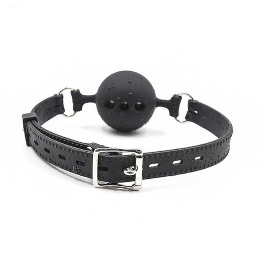 House Of Dasein Black Pink Red Breathable Silicone Ball Gag Bdsm Bondage Restraints - Black - 4.5Cm V1257-15332653137986