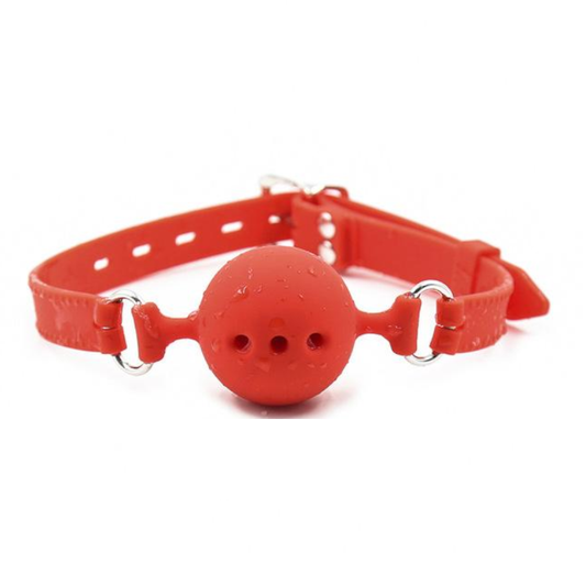 House Of Dasein Black Pink Red Breathable Silicone Ball Gag Bdsm Bondage Restraints - Red - 4.5Cm V1257-15332653531202