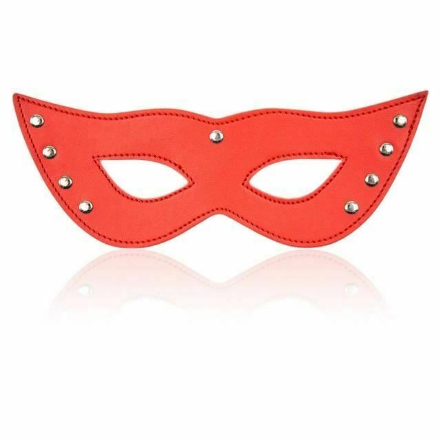 House Of Dasein Black Red Cosplay Bondage Mask Fetish Restraints - Red V1257-15368888188994