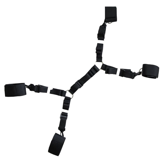 House Of Dasein Under Bed Restraint System Bondage Kink Bdsm Fetish - Black V1257-15369048031298