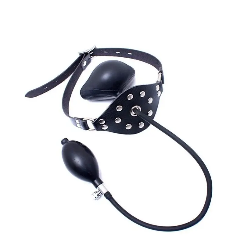 House Of Dasein Inflatable Gag Face Muzzle Bondage Kink Fetish - Black V1257-16523726028866
