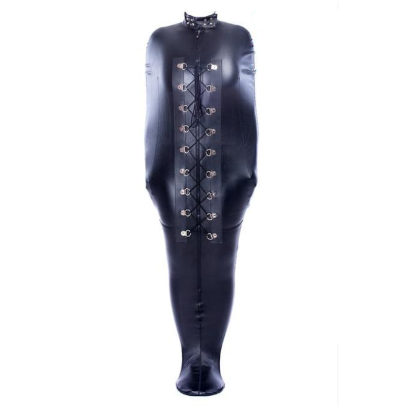 House Of Dasein Black Mummification Bdsm Restraints Sleeping Body Bag Sack Straitjacket - Black - S V1257-16611352707138