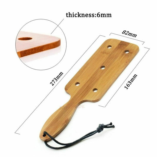 House Of Dasein Wide With Holes Natural Bamboo Spanking Paddle Bdsm Toy V1257-30186958356546