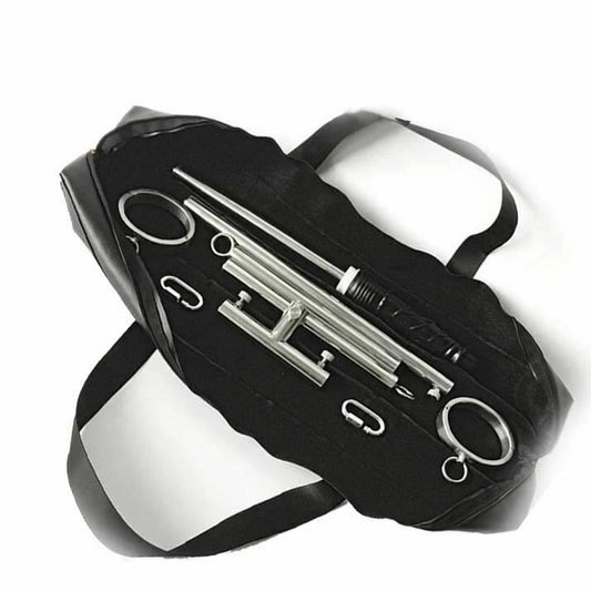 House Of Dasein Stainless Steel Leg Spreader Bar Black Dildo Bondage Device Bdsm Restraints - Black - Metal V1257-30306089697418