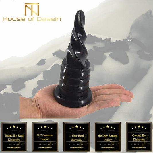 House Of Dasein Unique Novelty Anal Ice Cream Small Butt Plug Masturbation Dildo Black Standard - Black V1257-30370339225738