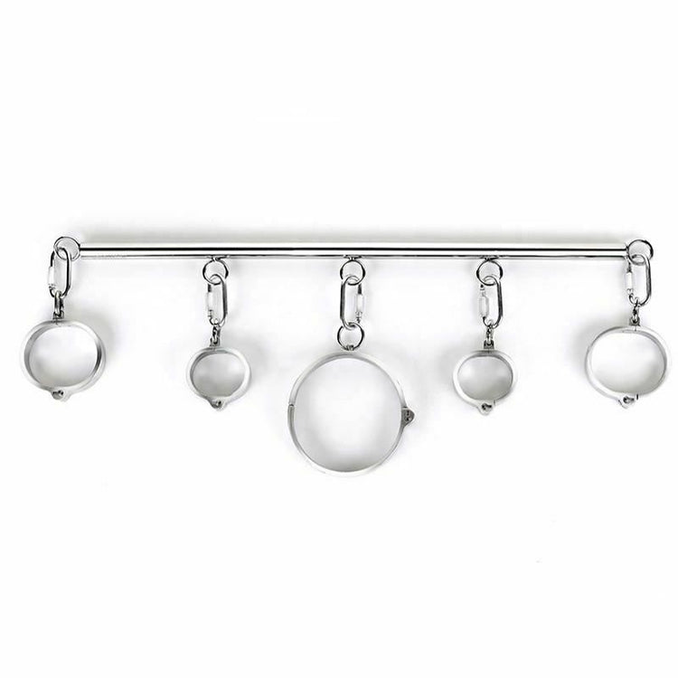 House Of Dasein Stainless Steel Spreader Bar Shackles With Collar And Cuffs Bdsm Toys - Female