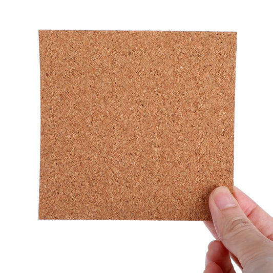Xindojuz 16 PCS Cork Backing for Coasters, Self-Adhesive Cork Sheet Bulk, Mini Wall Board Corks on Tiles V1258-DP02-A-1096