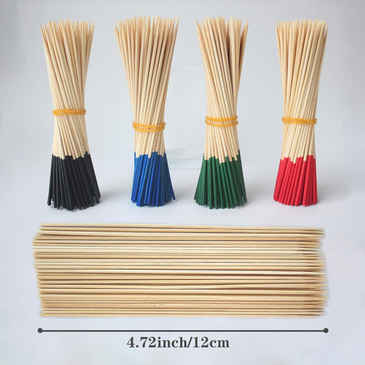 200 Pack Bamboo Toothpicks for Appetizers, 2mm 4.7 Inch Natural Bamboo Cocktail Picks for Cake Dessert Food V1258-DP02-A-1150