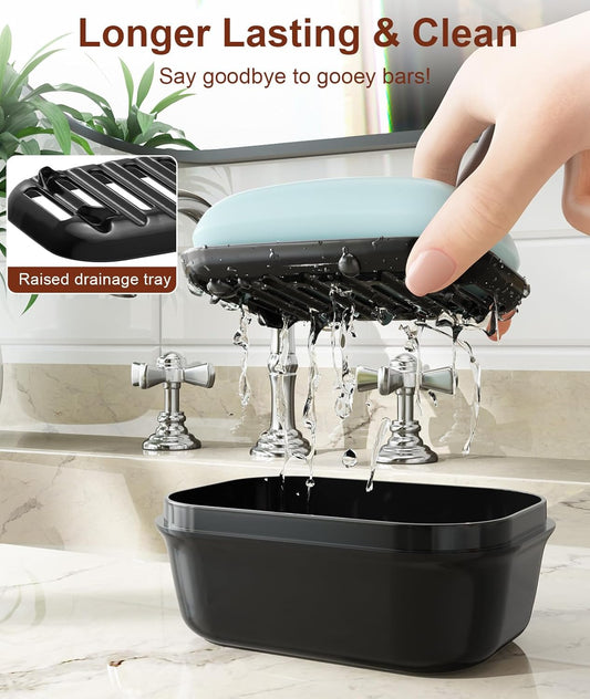 Leakproof Soap Holder 1 Pack, Travel Soap Container with Lid, Travel Size Toiletries, Portable Bar Soap V1258-DP02-A-1224