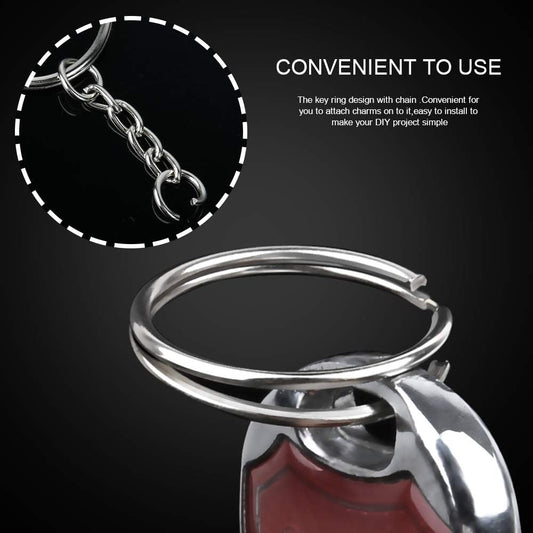 Key Chain Rings Keychain Rings, 60pcs Key Ring Metal Keychain Split Key Rings Bulk, Keyring 25mm with 26mm V1258-DP02-A-1236