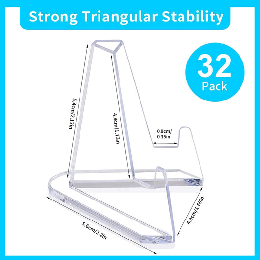 32Packs Card Display Stand, Card Stand, Card Stands for Sports Cards, Trading Card Stand, Acrylic Material, V1258-DP02-A-1310