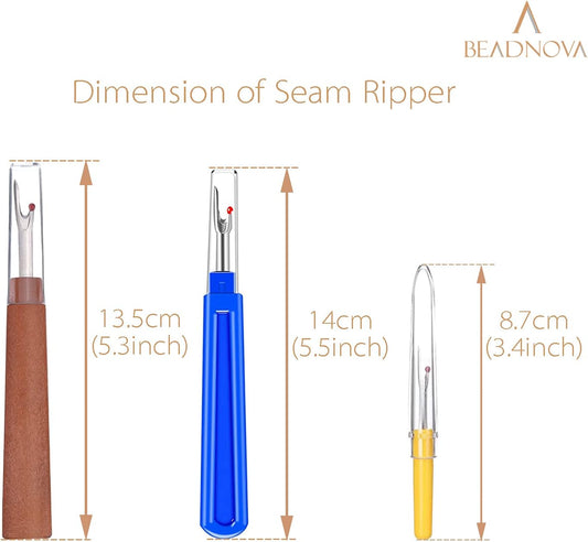 Seam Ripper 8pcs Thread Cutter Stitch Remover Small and Large Thread Remover Stitch Eraser Tag Ripper for V1258-DP02-A-153