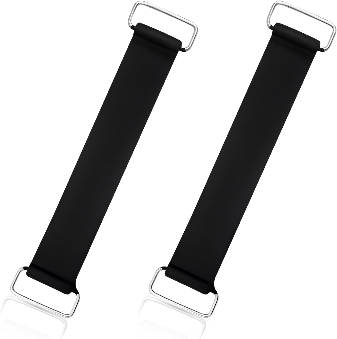 4 PCS Motorcycle Battery Strap, Stretchable Battery Strap Rubber Band with Metal Buckles, Batteries Fixed V1258-DP02-A-1746