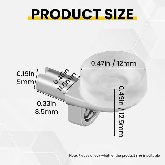 5mm Shelf Support Peg with Suction Cup, Heavy Duty Shelves Support Holders, 20pcs 1/5 Inch Shelf Pins Metal V1258-DP02-A-2058