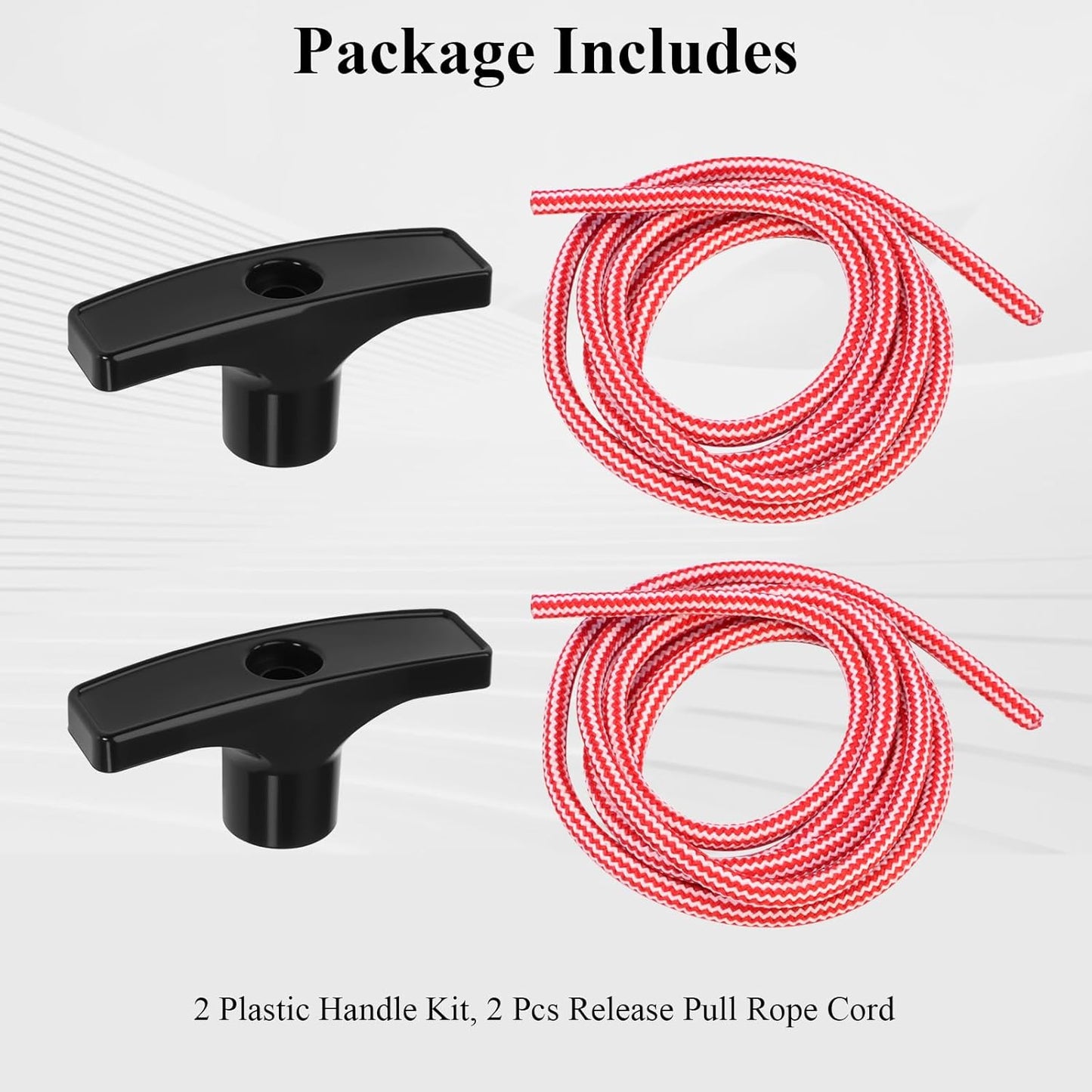 2 Pcs 41A2828 / 041A2828 Rope Handle Kit, Garage Emergency Release Pull Rope Cord Handle Kit, Fit for V1258-DP02-A-2197
