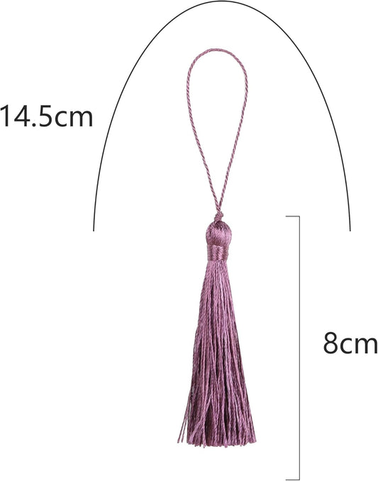 46pcs 5inch Silky Floss Carft Tassel Keychain Tassel with 2.5inch Cord Loop Earring Jewelry V1258-DP02-A-2212