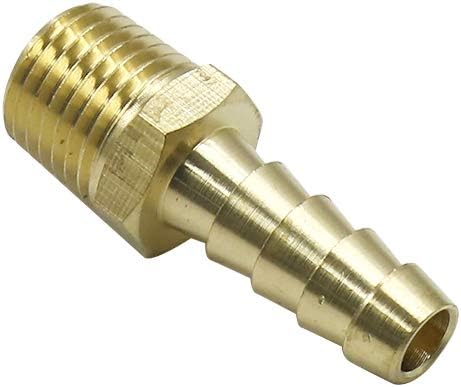 2pcs Brass 5/16" Hose Barb to 1/4" NPT Male Quick Couplers V1258-DP02-A-2239