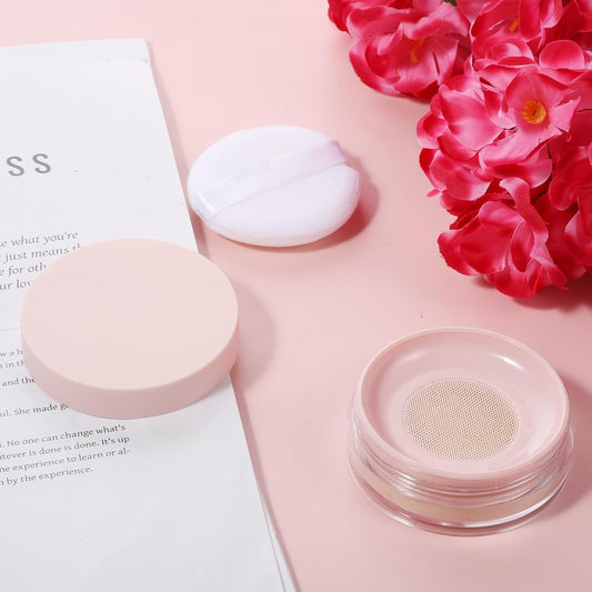 10ml (0.34oz) Loose Powder Containers, No Leak Plastic Empty Reusable Refillable Travel Compact Portable V1258-DP02-A-2387