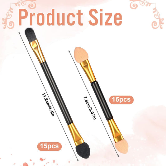 30 Pcs Eyeshadow Applicators Sponge Disposable Dual Sides Eye Shadow Applicators 2 Styles Eye Shadow V1258-DP02-A-2433