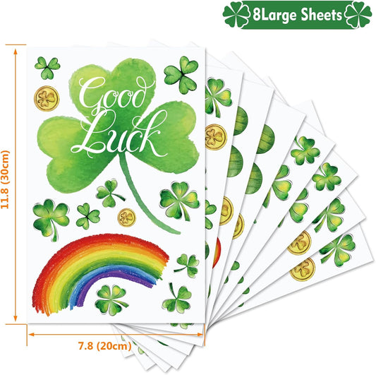 St Patricks Day Decorations,St Patricks Day Window Clings 122 PCS Reusable Spring Window Clings for St V1258-DP02-A-26