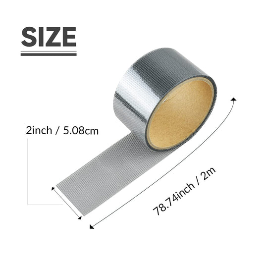 1 Pcs Grey Window Screen Repair Kit, Mesh Repair Tape Strong Adhesive Fiberglass Covering Mesh Tape V1258-DP02-A-316