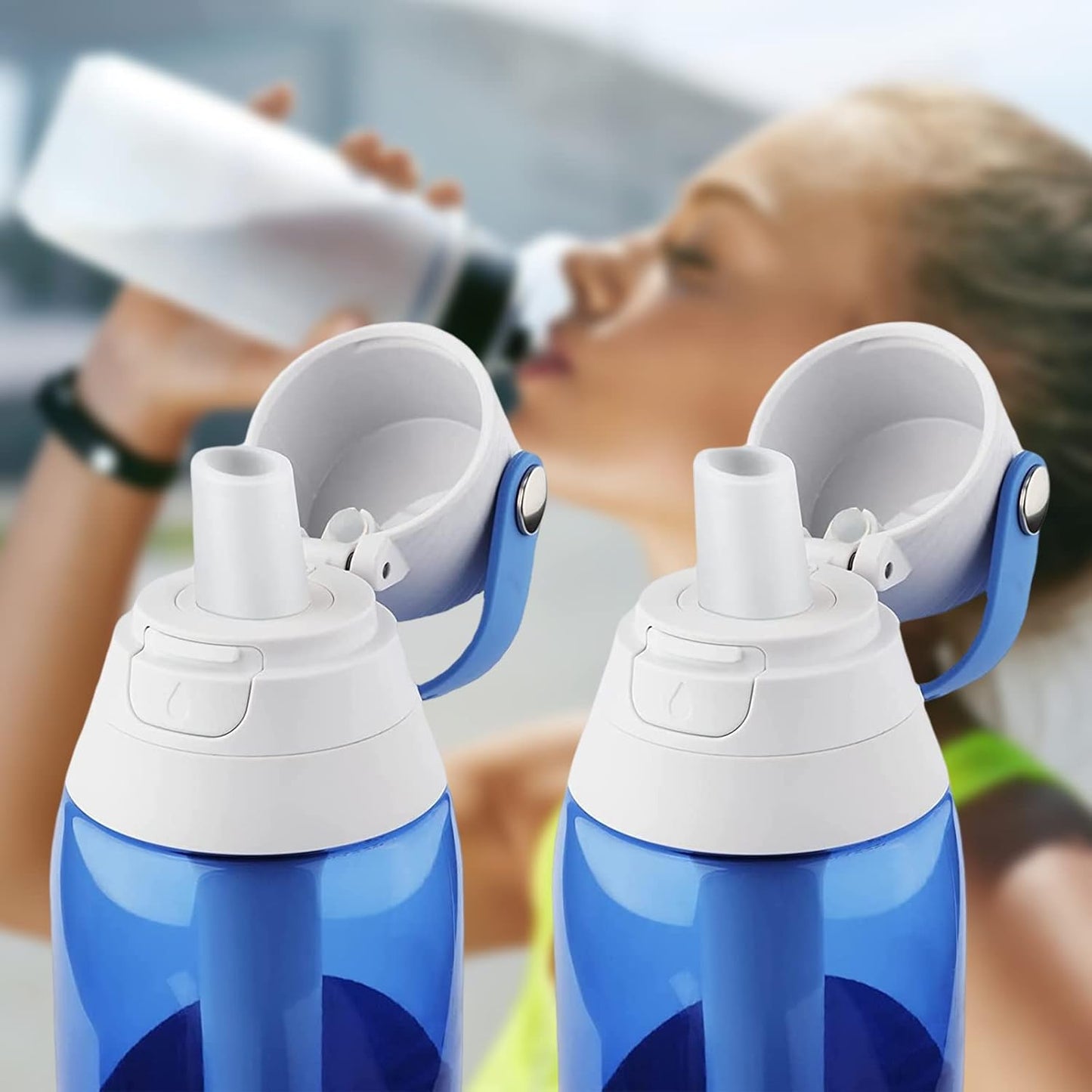 Bite Valve Replacement for Brita Water Bottle, 2 Pack, Silicone, BPA-Free, 1 Liter, Sports, Travel V1258-DP02-A-345