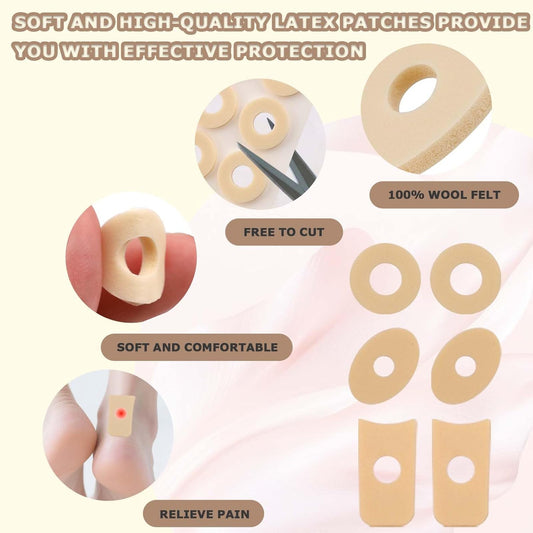 90Pcs Corn Cushions Callus Pads -4 Model Corn Pads for Feet, Soft Foam Callus Cushion Protectors, Self-Stick V1258-DP02-A-436