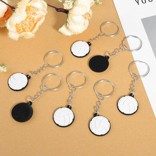 15PCS Volleyball Keychain,Volleyball Key Chains for Team Gifts - Sport Bag Charms,Trinkets Souvenirs for V1258-DP02-A-511